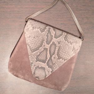 Real snakeskin small purse, light gray NWOT